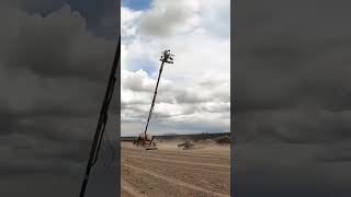 The process of articulated boom lift losing control