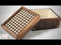 Houndstooth Wooden Keepsake Box