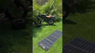 Digital Nomad E-Bike Charging while camping off grid solution