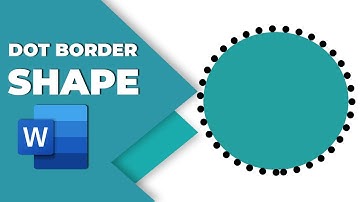 How to add dot border to shape in word