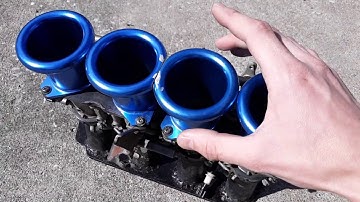 HOW TO: 4age velocity stacks and air filter for individual throttle bodies.