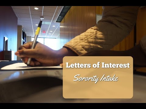 Sorority Letters Of Interest Sorority Intake Advice KelsTells