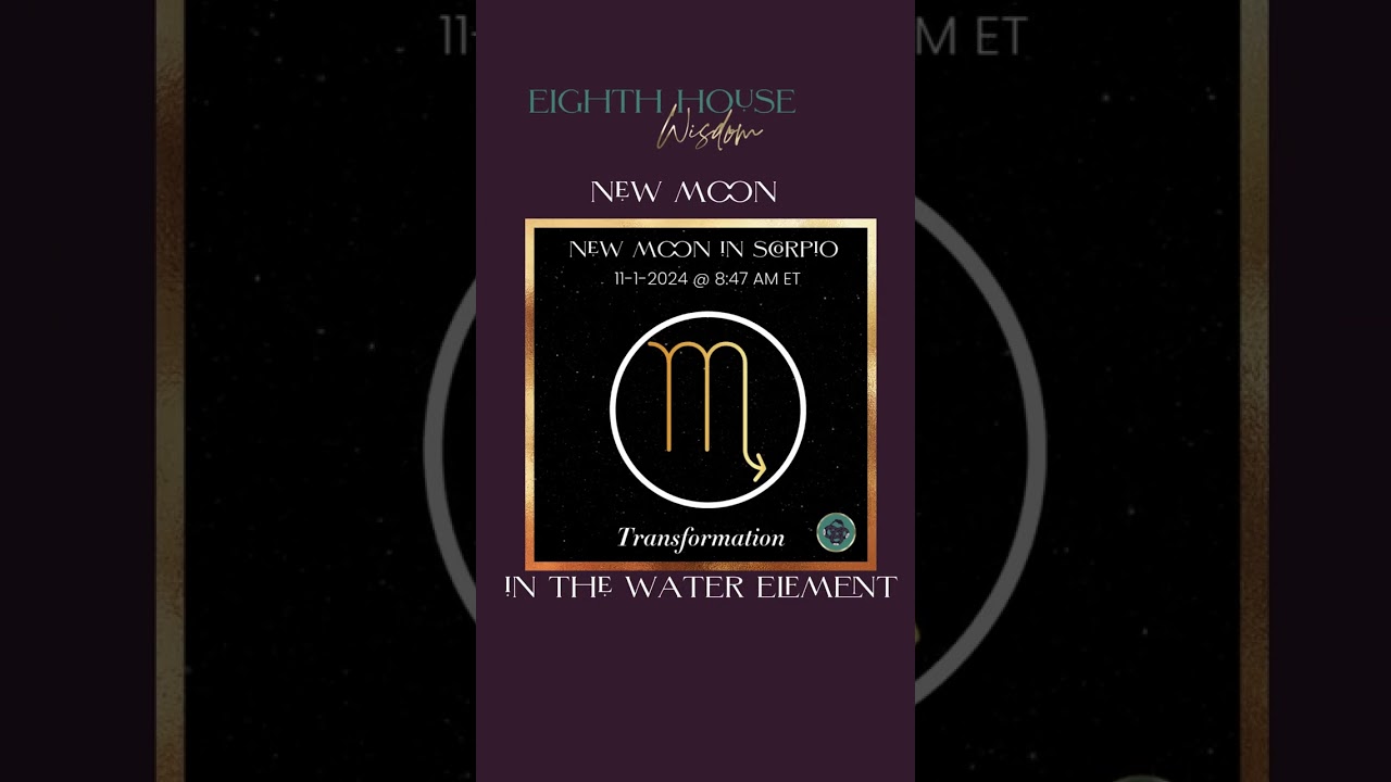 Scorpio New Moon ♏️​​​​​​🌑​ Transformation⁣ Archetype: The Alchemist/Wild Woman⁣ 8th House Lunation