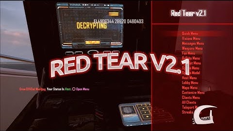 [PS3] Red Tear V2.1 Black Ops 2 GSC Mod Menu [1.19]