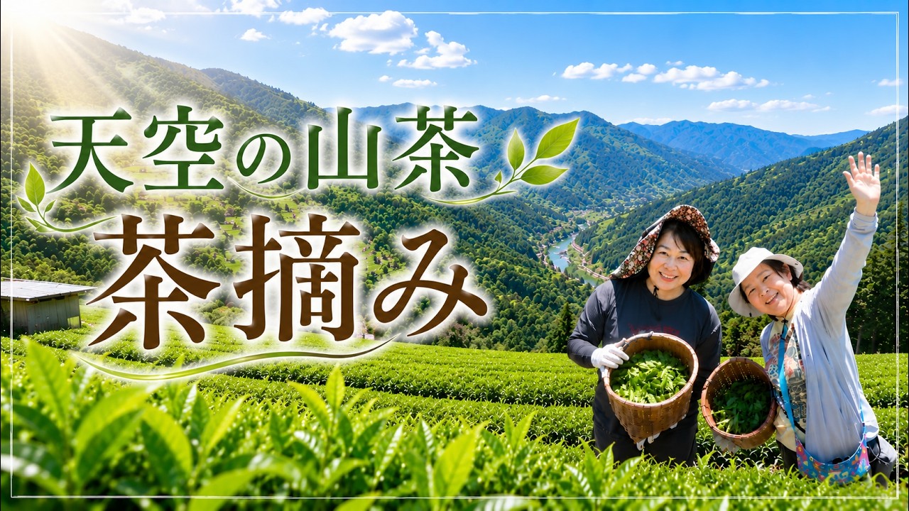 茶摘み2026 天空の山茶の茶畑へ 徳島県三好市 有瀬 日本三大秘境 祖谷
