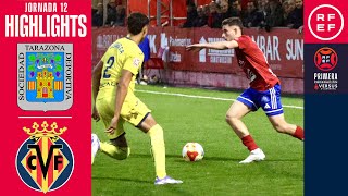 Resumen Sd Tarazona 2-1 Villarreal Cf B Jornada 12 Temporada 202526