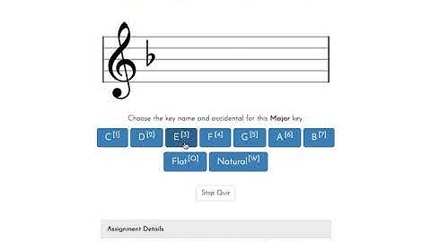 ToneSavvy - Level 14 Identifying Key Signatures Up to 4 Flats and 4 Sharps Treble