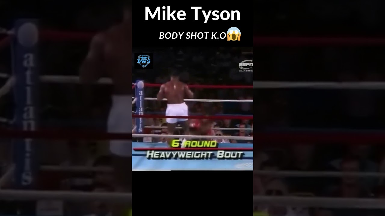 Mike Tyson vs Michael Johnson left body shot K.O 