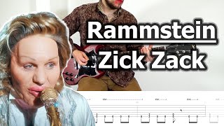 Rammstein - Zick Zack | Guitar Tabs Tutorial