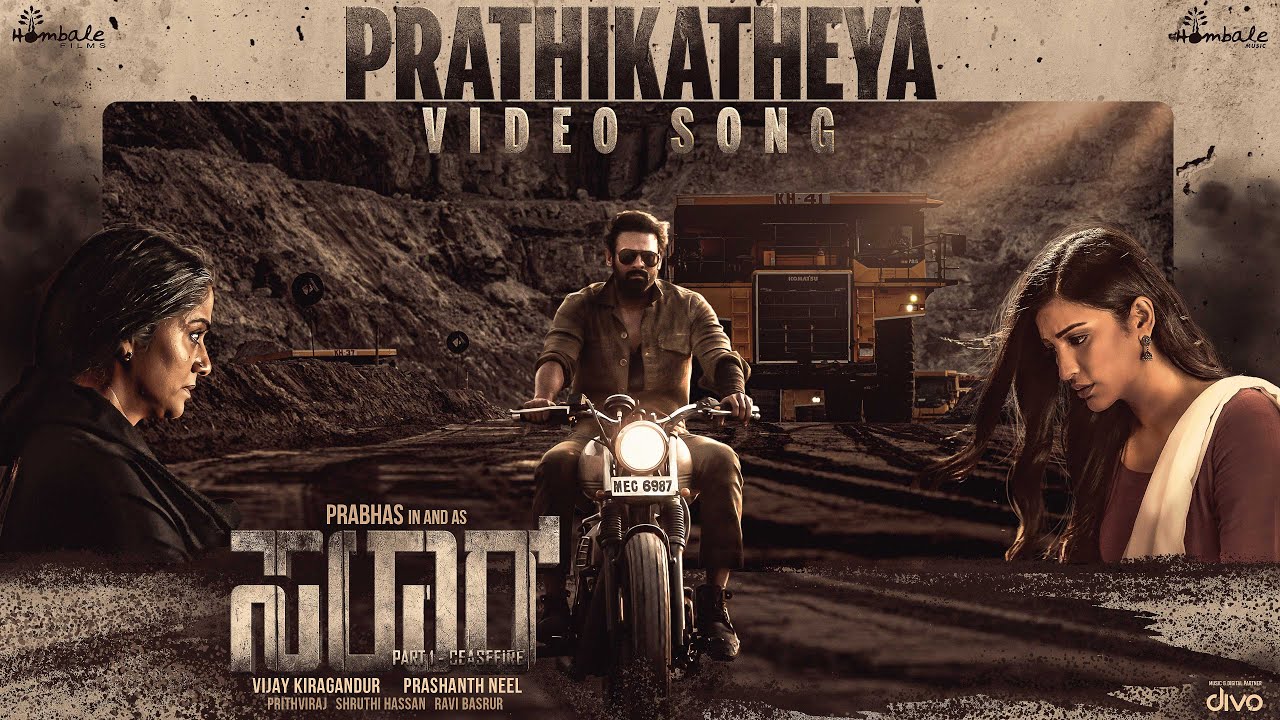 Prathikatheya - Video Song | Salaar | Prabhas | Prithviraj | Prashanth ...
