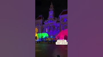 TRÌNH CHIẾU 3D MAPPING TP. HCM #chieu #anhsang