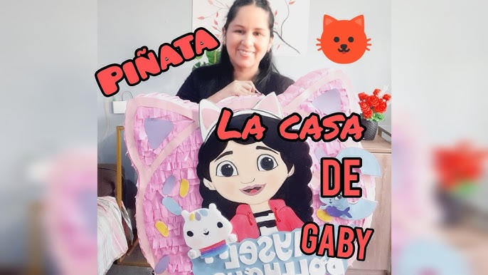 Piñata gabby dollhouse  Fiestas de cumpleaños del gato, Fiesta de