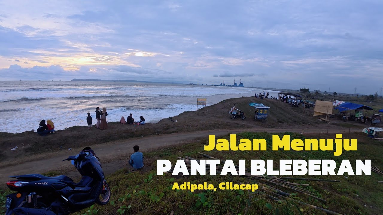 Jalan Menuju Pantai Bleberan Bunton Adipala | Pesona Pantai Alami di Desa Bunton Cilacap
