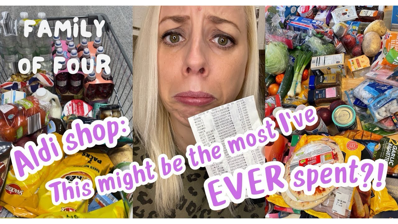 ALDI FOOD SHOP - Family of four budget food shopping haul! Come shop with me at Aldi UK mum vlog.