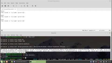 Linux Terminal Customization | Tmux Right Status Bar