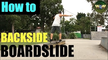 How to Backside Boardslide - (Skateboarding tutorial)