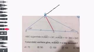 Geometri - üçgende açı soru çözümü (muhteşem üçlü-ikizkenar üçgen-eşkenar üçgen)
