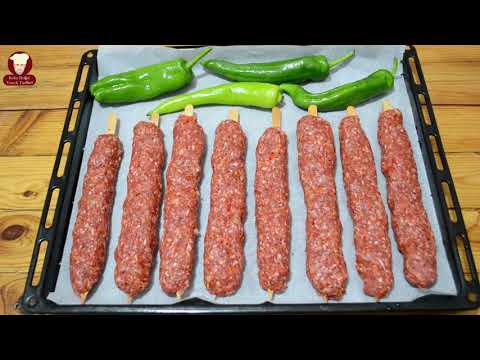 EVDE KOLAY ADANA KEBAB TARİFİ (Homemade Turkish Adana Kebab)#065