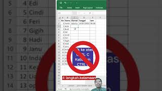 4 Shortcut percepat Input Data #shorts #excel #trikexcel