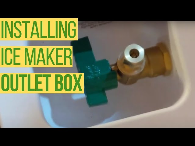 How TO Install AN ICE MAKER outlet BOX YouTube