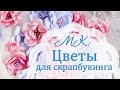 Цветы из бумаги/ Скрапбукинг /МК: цветы своими руками/Tutorial  Paper flowers for scrapbooking