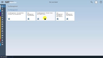 SAP Business ByDesign Tax Management