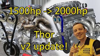 2000hp race engine update! Changes from Thor v1 to v2