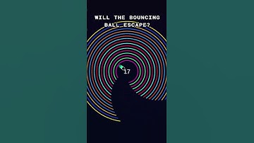 Will The Bouncing Ball Escape?🤔 #satisfying  #bouncingball