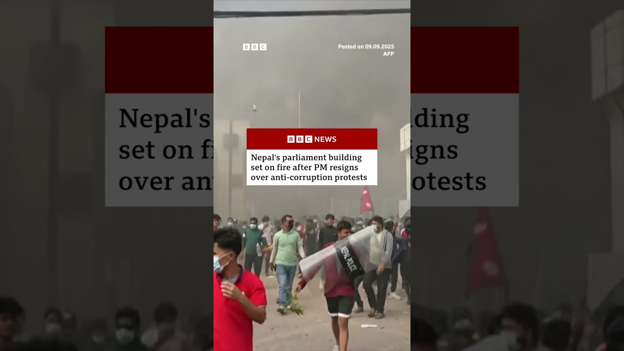 Nepal S Parliament Set On Fire After PM Resigns Over Anti Corruption Protests
