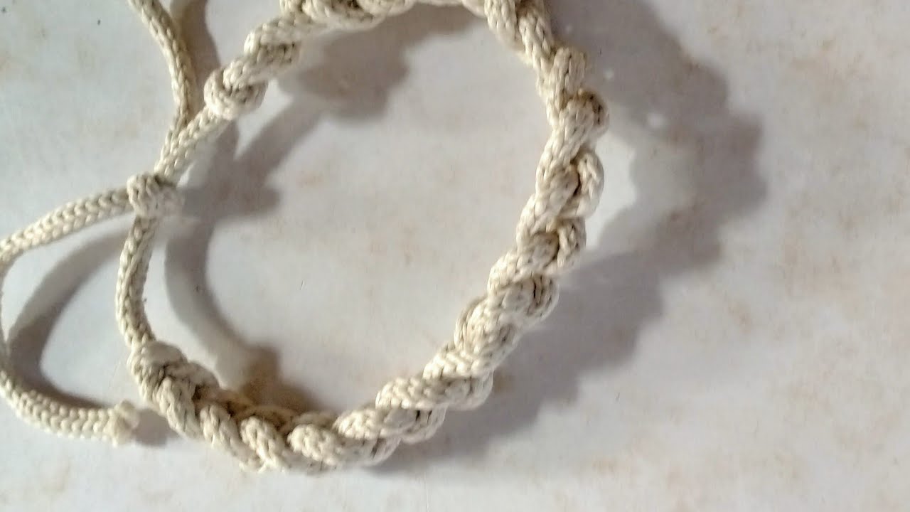 Easy Braclet/Anklet Making Tutorial for begners Yarn Braclet Making