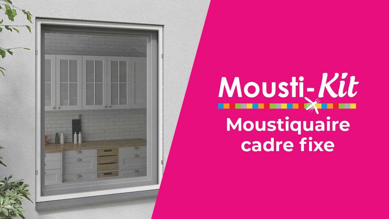 Moustiquaire fenetre cadre fixe confort