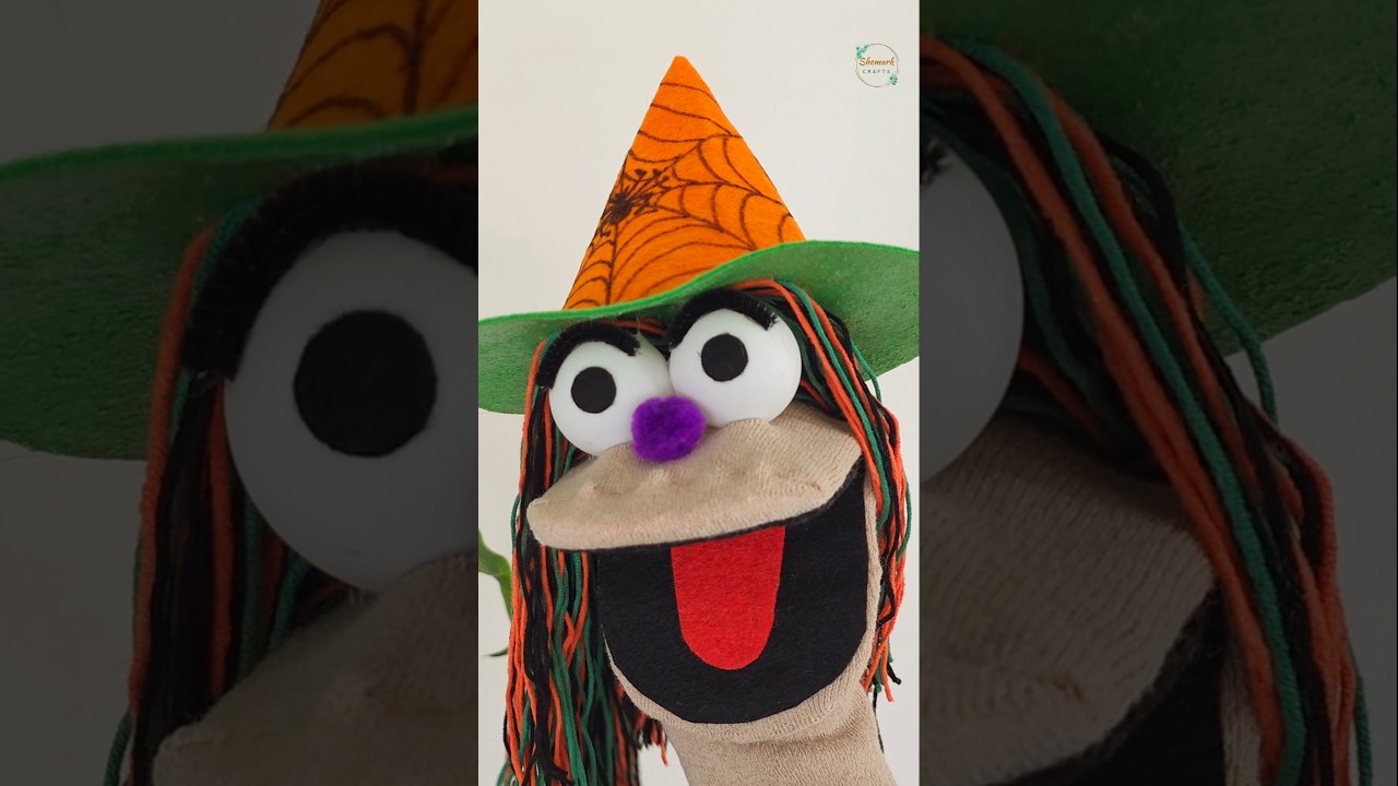 Простое и весёлое изготовление куклы на Хэллоуин 👻