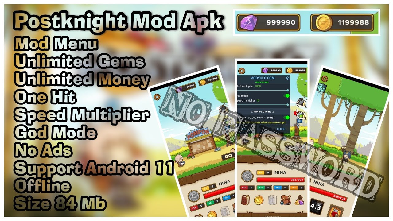 Postknight Mod Apk Update Terbaru 2023 Ver. 2.2.35 Mod Menu