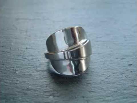 Wow silver spoon rings by Jaspersparkle - YouTube