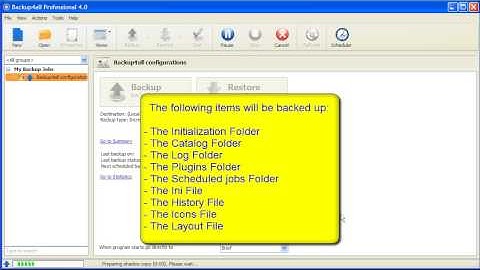 How to back up Backup4all