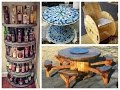 Recycled Cable Spool Ideas - DIY Furniture Ideas from Wooden Wire Cable Spools Recycled Cable Spool Ideas - DIY Furniture Ideas from Wooden Wire Cable Spools