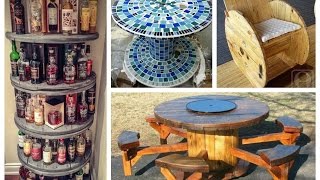 Recycled Cable Spool Ideas - DIY Furniture Ideas from Wooden Wire Cable Spools