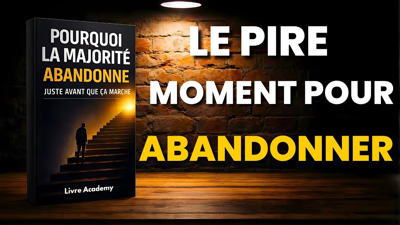 La vraie raison pour laquelle vous échouez