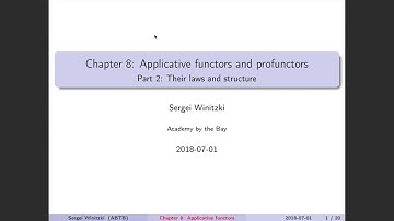 (1 of 3) Functional programming, chapter 8. Applicative functors and profunctors. Part 2: Theory