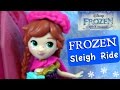 Disney Princess Little Kingdom Frozen Sleigh Ride NEW 2016 FROZEN TOY With Princess ANNA &amp; Sven