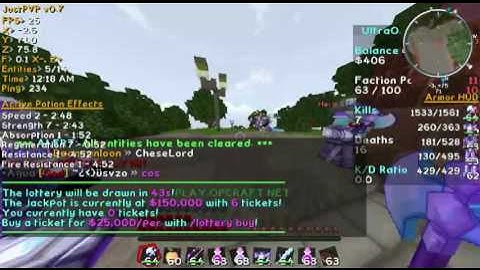Guy hacking on ultra op factions?!!! (Opcraft)