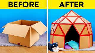 15 DIY CARDBOARD CRAFTS || Easy Upgrade Hacks and Plastic Recycle Ideas