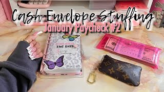 CASH ENVELOPE STUFFING JANUARY PAYCHECK #2 | #cashbudgeting  #cashstuffing  #cashenvelopesystem by DaisyBudgets 11,686 views 4 months ago 16 minutes