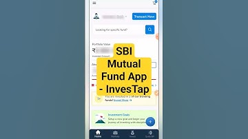 SBI Mutual Fund App InvesTap for SIP and One Time Investment