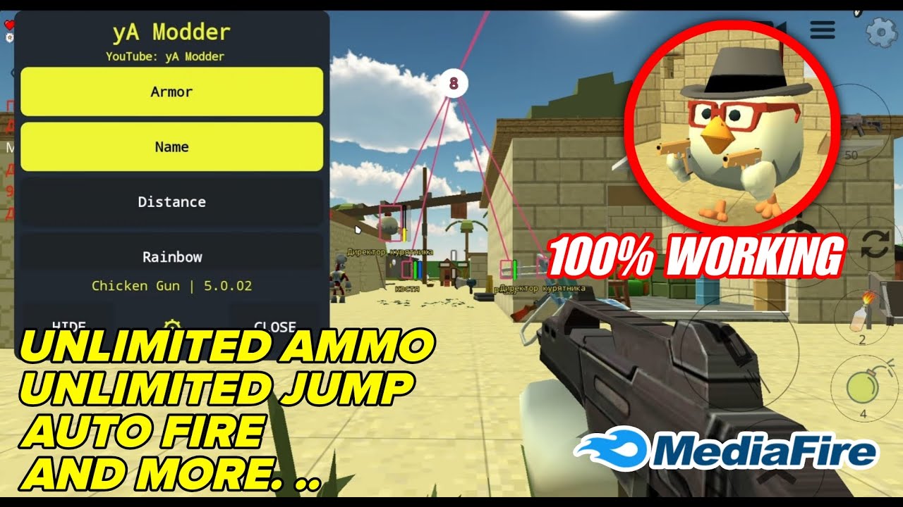 Chicken Gun Mod APK  | Mod Menu | Unlimited AMMO HEALTHY MONEY | Latest Terbaru Version
