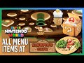 ALL menu items at Kinopio's Cafe in Super Nintendo World