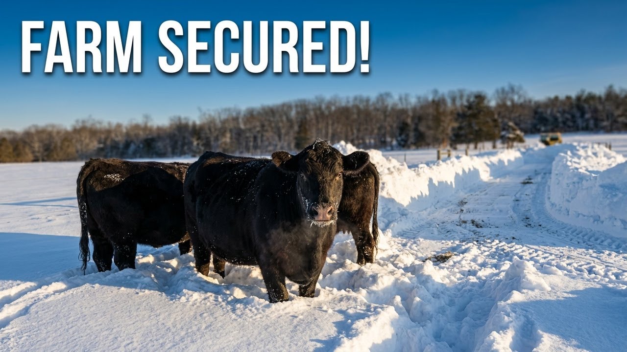 Digging out after the biggest snowstorm hit our farm ️ - YouTube