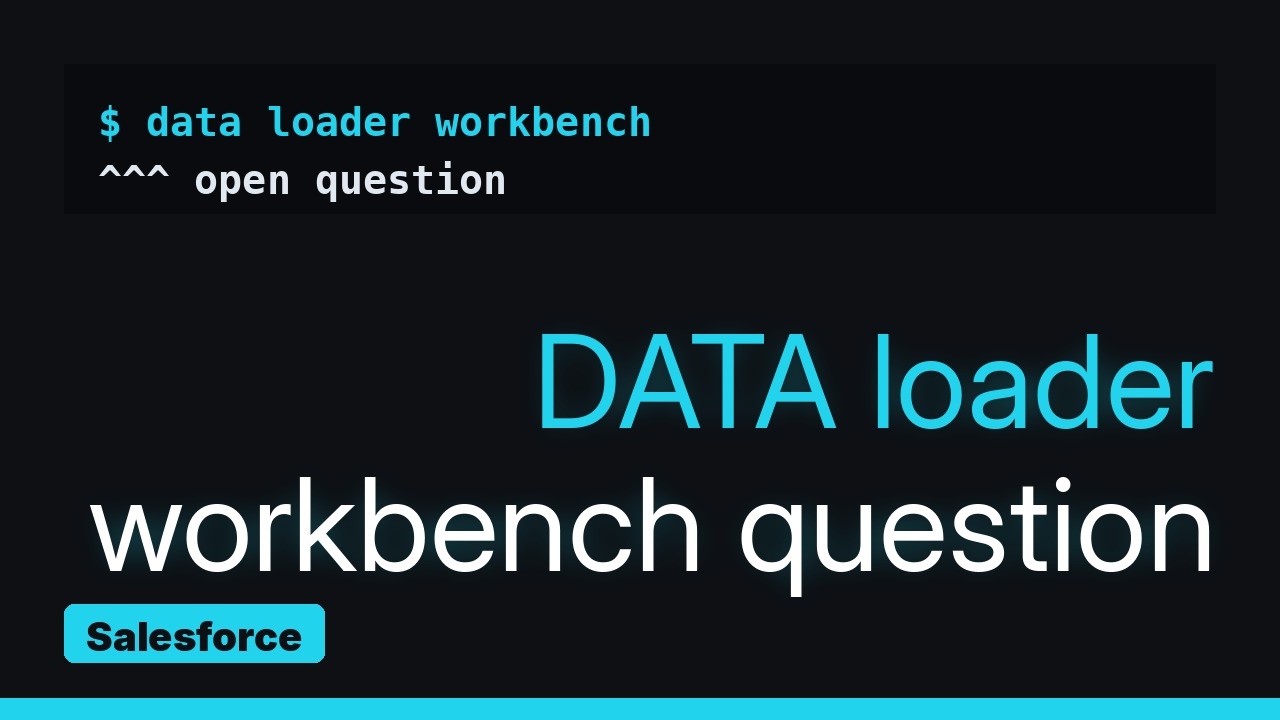 Salesforce: Difference between data loader and workbench - YouTube