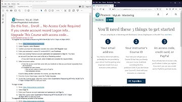 DO THIS FIRST How to Enroll into the MyMathLab Part of Course  (VIDEO)