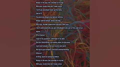 Oh Bing, you're an annoying shitbot (Suno V3 Alpha)